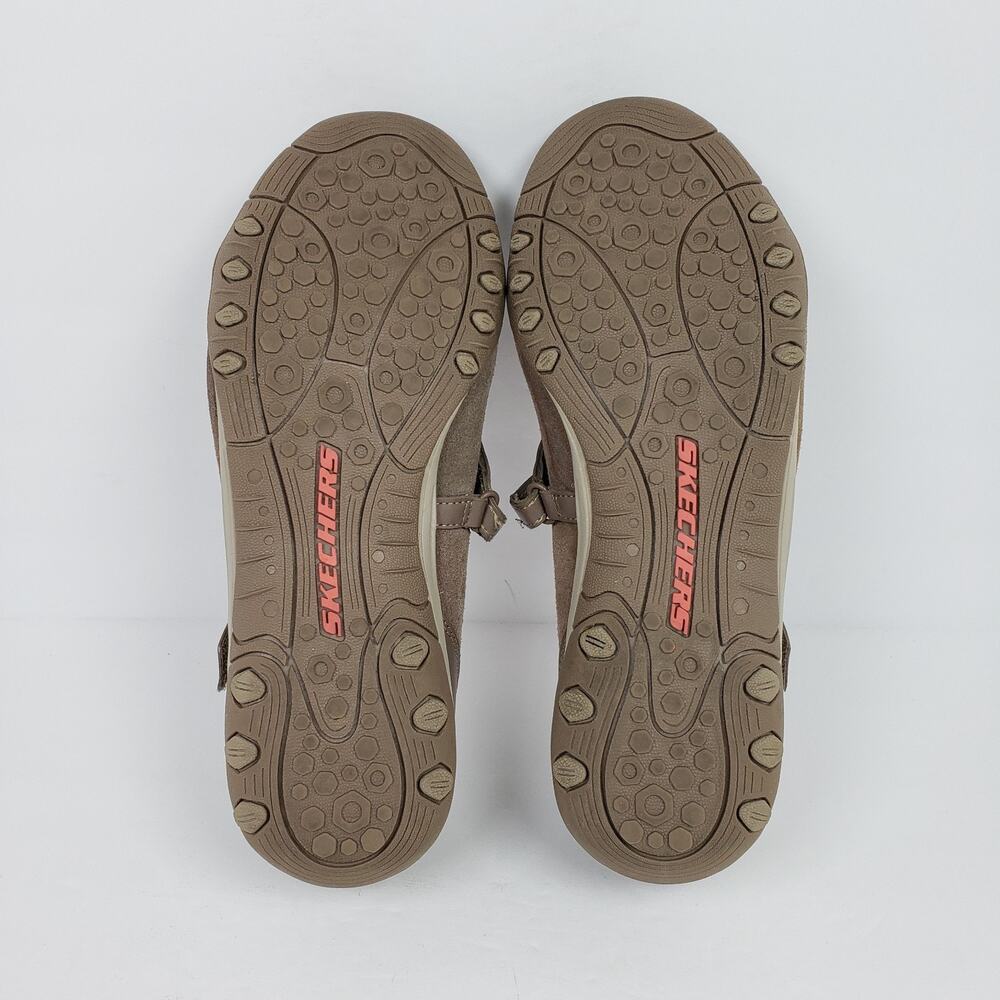 Skechers Womens Size 7 Brown Leather Casual Mary Jane Flats Shoes SN22266 - Picture 8 of 12